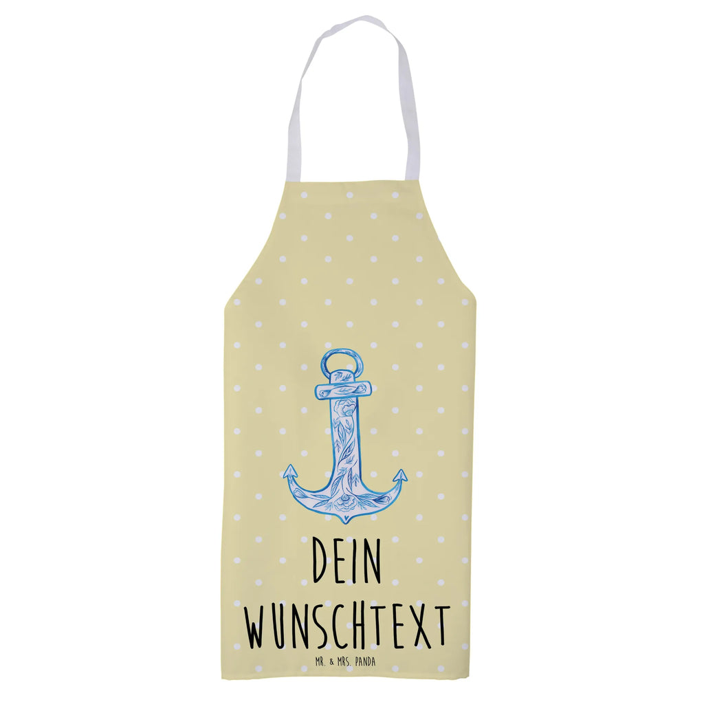 Personalized Cooking Apron anchor Blue small animals, cute, funny, cute animal motives, hand drawn, small world, funny sayings, good mood, happy, gifts, gift ideas, special gifts, animal lover, card