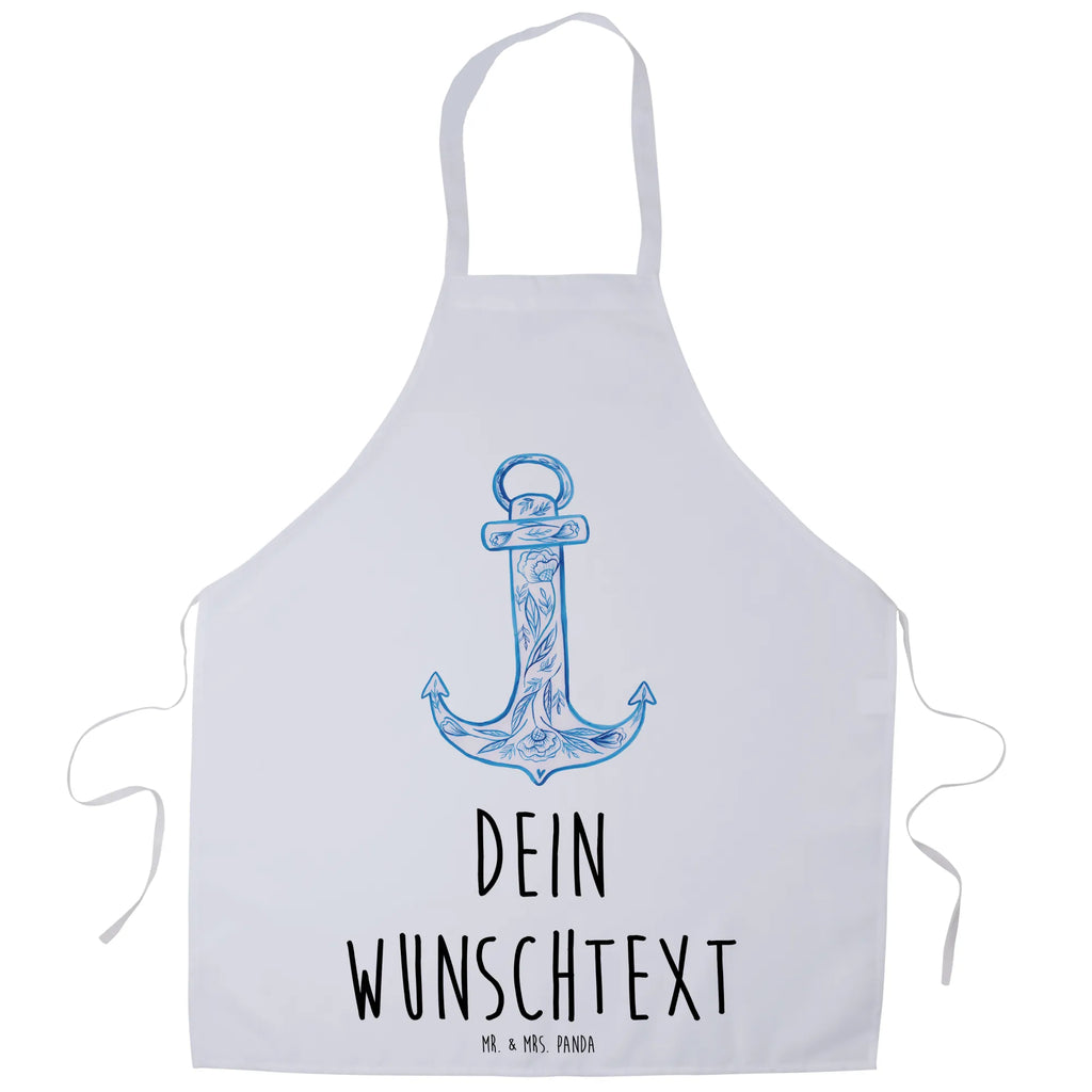 Personalized Cooking Apron anchor Blue small animals, cute, funny, cute animal motives, hand drawn, small world, funny sayings, good mood, happy, gifts, gift ideas, special gifts, animal lover, card