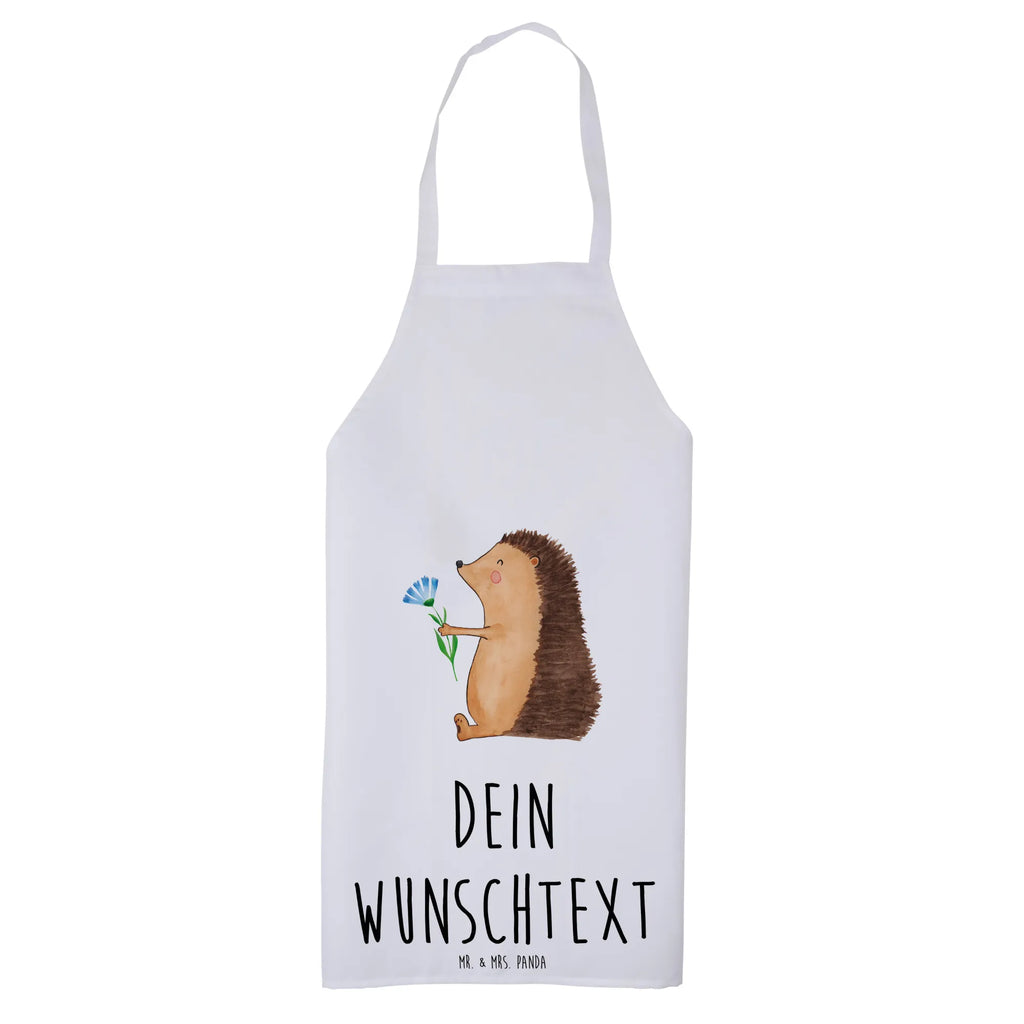 Personalized Cooking Apron Hedgehog Flower small animals, cute, funny, cute animal motives, hand drawn, small world, funny sayings, good mood, happy, gifts, gift ideas, special gifts, animal lover, card, hospital, illness, visit, hedgehog, recovery wishes, get well soon, sick