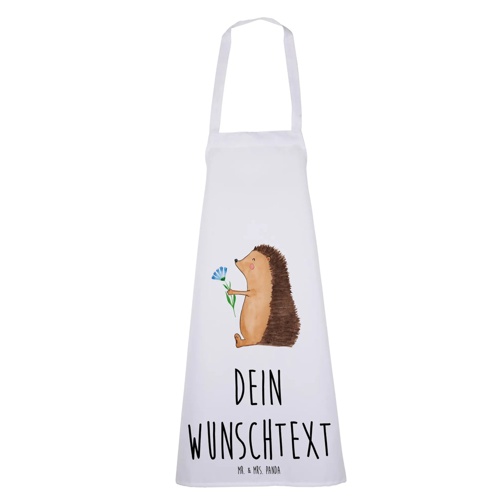Personalized Cooking Apron Hedgehog Flower small animals, cute, funny, cute animal motives, hand drawn, small world, funny sayings, good mood, happy, gifts, gift ideas, special gifts, animal lover, card, hospital, illness, visit, hedgehog, recovery wishes, get well soon, sick