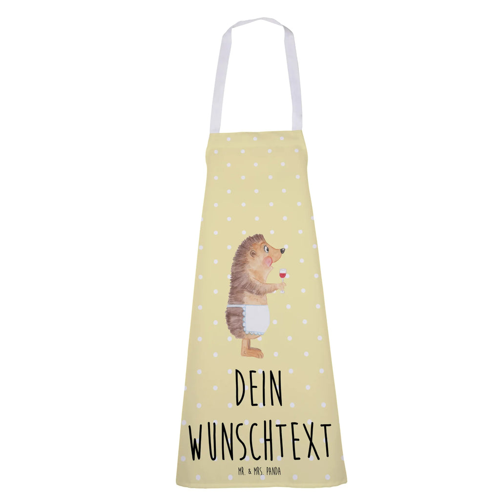 Personalized Cooking Apron Hedgehog wine small animals, cute, funny, cute animal motives, hand drawn, small world, funny sayings, good mood, happy, gifts, gift ideas, special gifts, animal lover, card, hedgehog, gift wine lover, wine decoration, wine saying, wine glass, gift wine drinker, drinking wine, red wine, white wine
