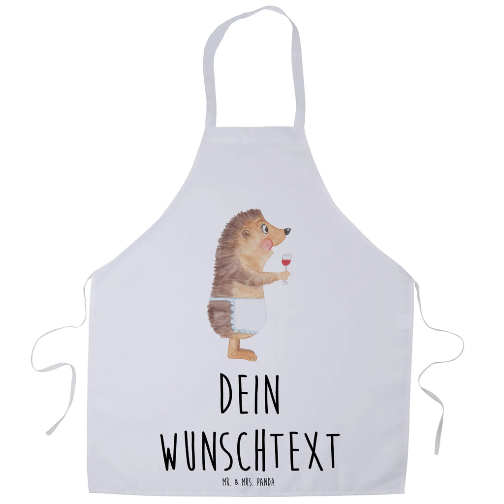 Personalized Cooking Apron Hedgehog wine small animals, cute, funny, cute animal motives, hand drawn, small world, funny sayings, good mood, happy, gifts, gift ideas, special gifts, animal lover, card, hedgehog, gift wine lover, wine decoration, wine saying, wine glass, gift wine drinker, drinking wine, red wine, white wine