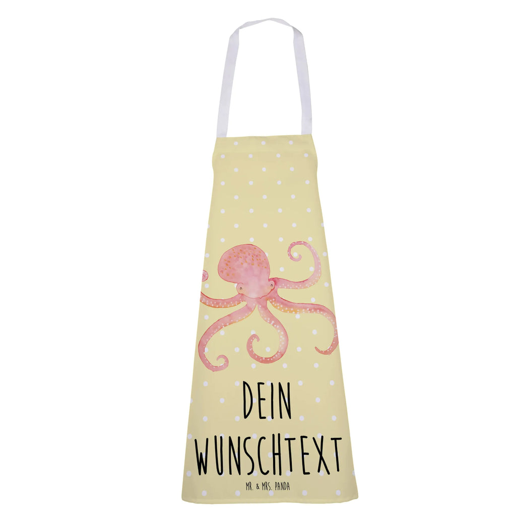Personalized Cooking Apron Squid small animals, cute, funny, cute animal motives, hand drawn, small world, funny sayings, good mood, happy, gifts, gift ideas, special gifts, animal lover, card, sea animal, octopus, arms, water, sea, squid, ocean