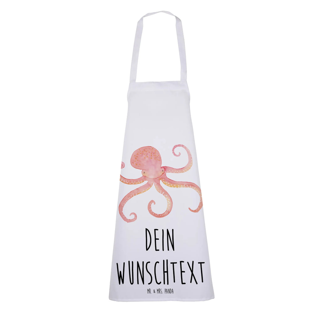 Personalized Cooking Apron Squid small animals, cute, funny, cute animal motives, hand drawn, small world, funny sayings, good mood, happy, gifts, gift ideas, special gifts, animal lover, card, sea animal, octopus, arms, water, sea, squid, ocean