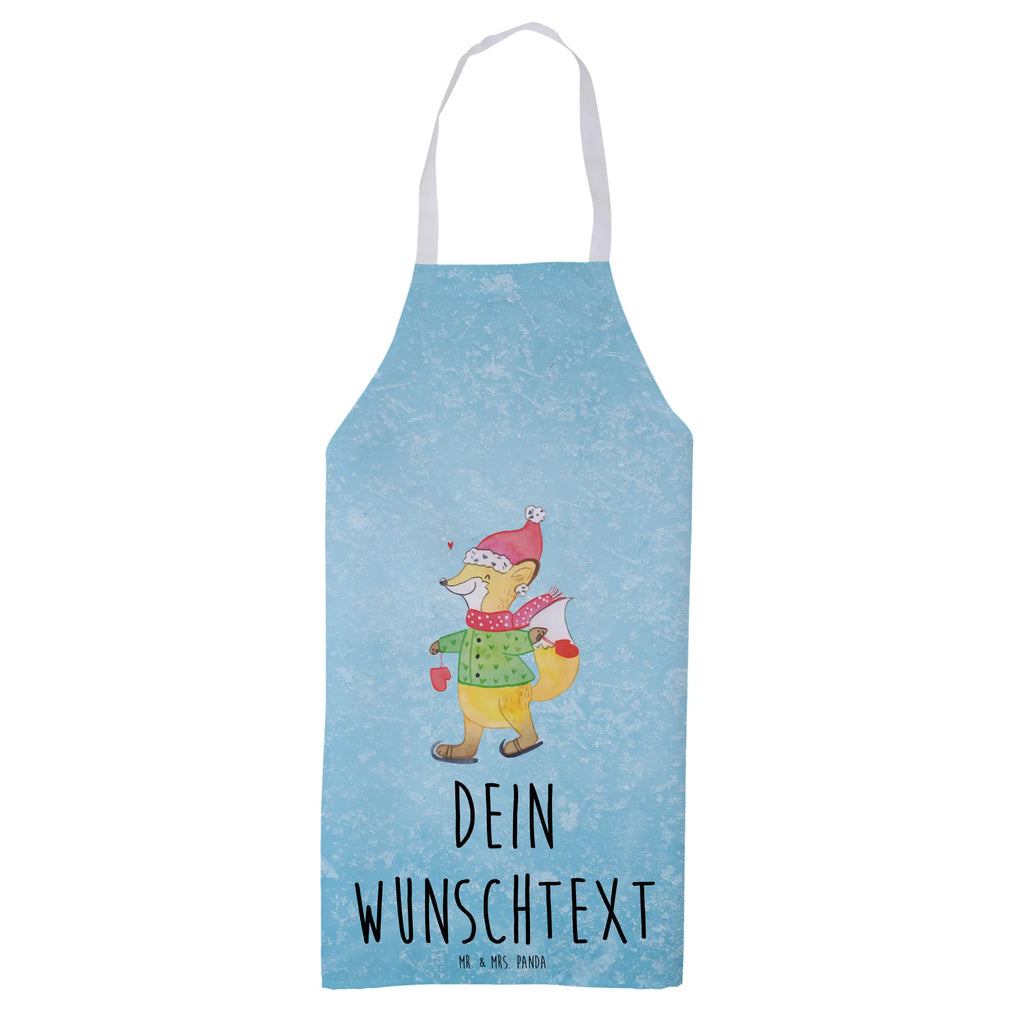 Personalized Cooking Apron Fox skates Winter, Christmas, Christmas time, snow, christmas present, christmas days, santa claus, christmas, fir tree, winter, christmas eve, christmas time, christmas tree