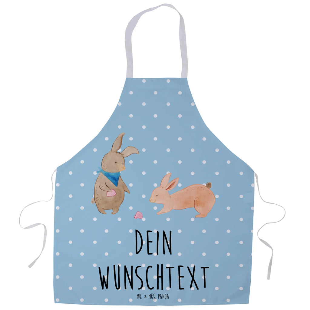 Personalized Cooking Apron Bunnies with seashell Family, Father's Day, Mother's Day, brother, sister, Mom, Dad, rabbits, collecting shells, girlfriends, best friend, BFF, girlfriend, sea, shells, best friends
