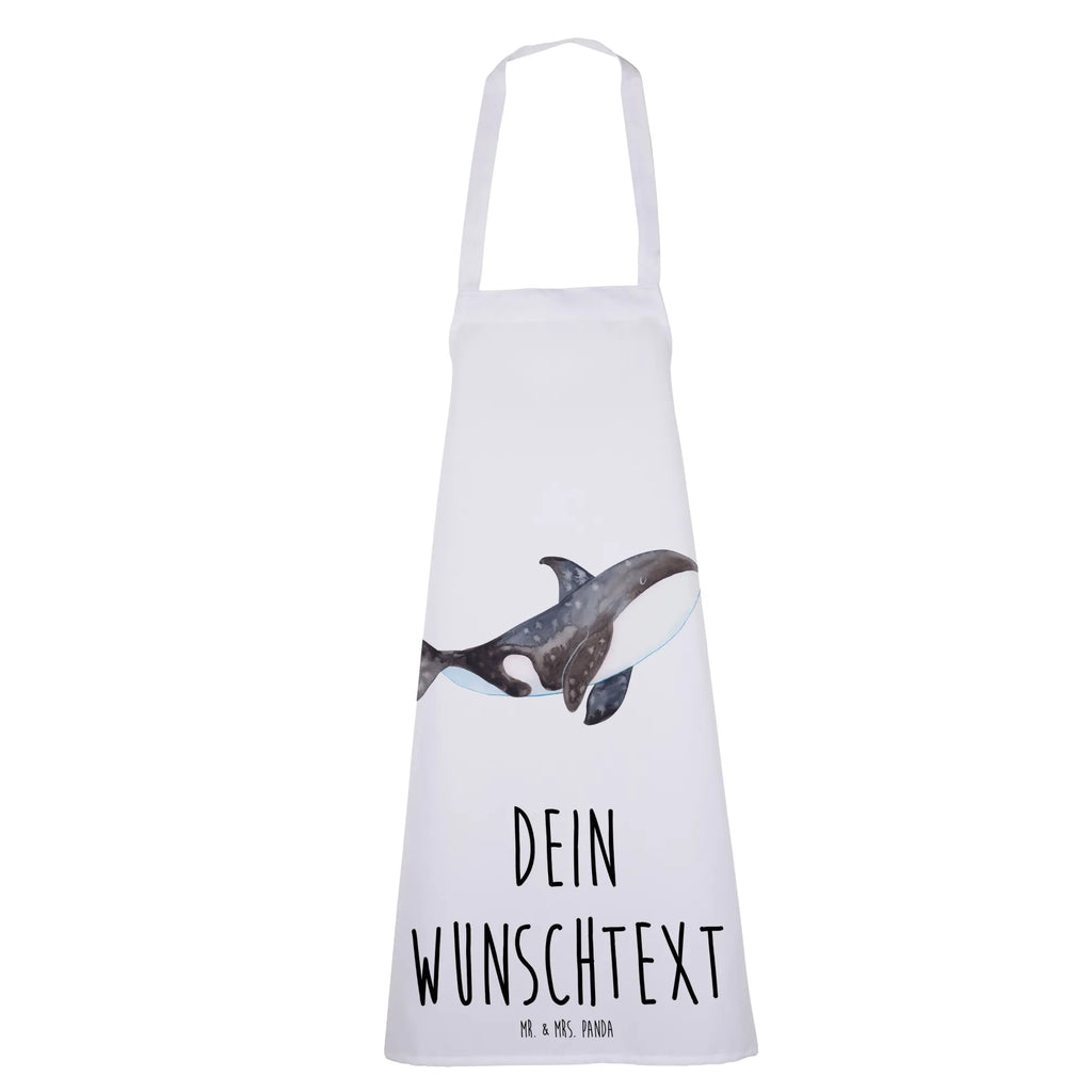 Personalized Cooking Apron Orca Seafood, aquatic animals, ocean, sea, fish, shells, corals, reef, whale, narwhal, sea urchin, lobster, platypus, turtle, manatee, crocodile, orca, shrimp, gifts for seafood lovers, water world, underwater animals, underwater world, vacation, deep sea, seafood fans, gift ideas, seafood decoration, seafood posters, opportunities, new start, startup, office, killer whale, motivation, work, self-love, orcas