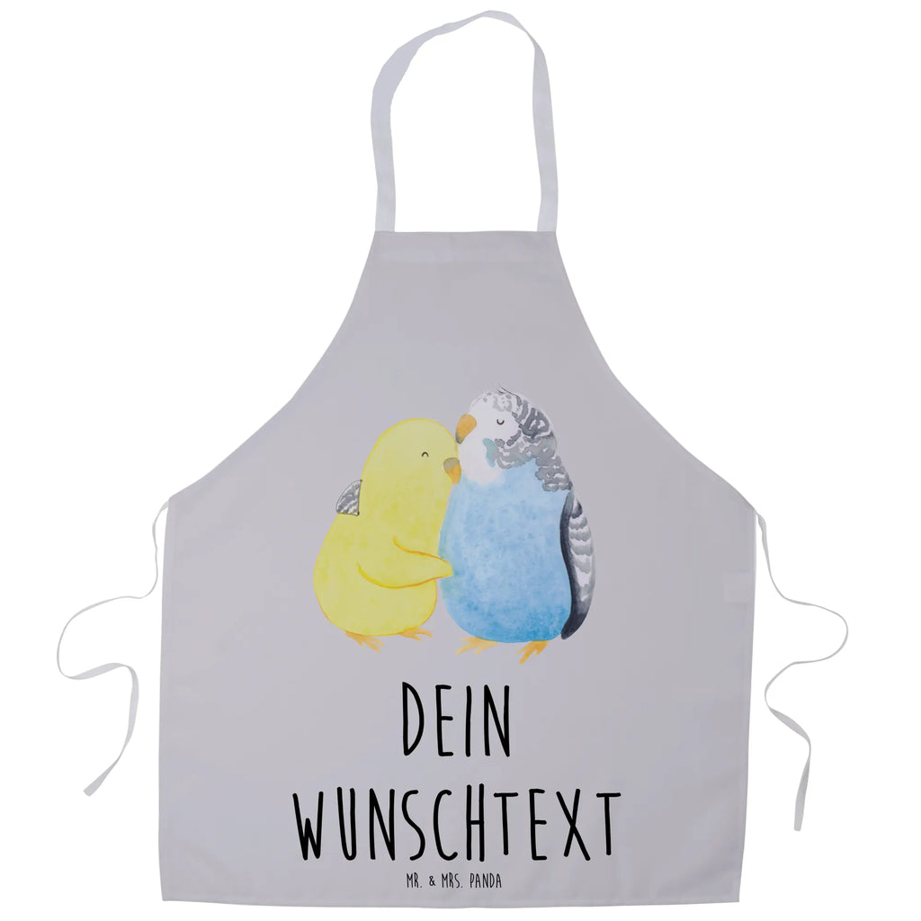 Personalized Cooking Apron Parakeets in love Love, Loving, Two, Together, Marriage, Engagement, Proposal of marriage, Love gift, gift for her, gift for him, anniversary gift, trust, birds, closeness, budgie, love, cuddling