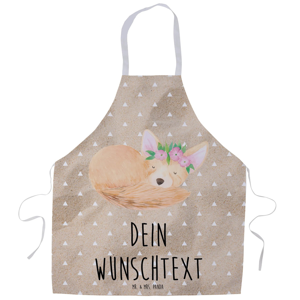 Personalized Cooking Apron desert fox Flower Africa, flowers, desert fox, desert, wreath of flowers, happy