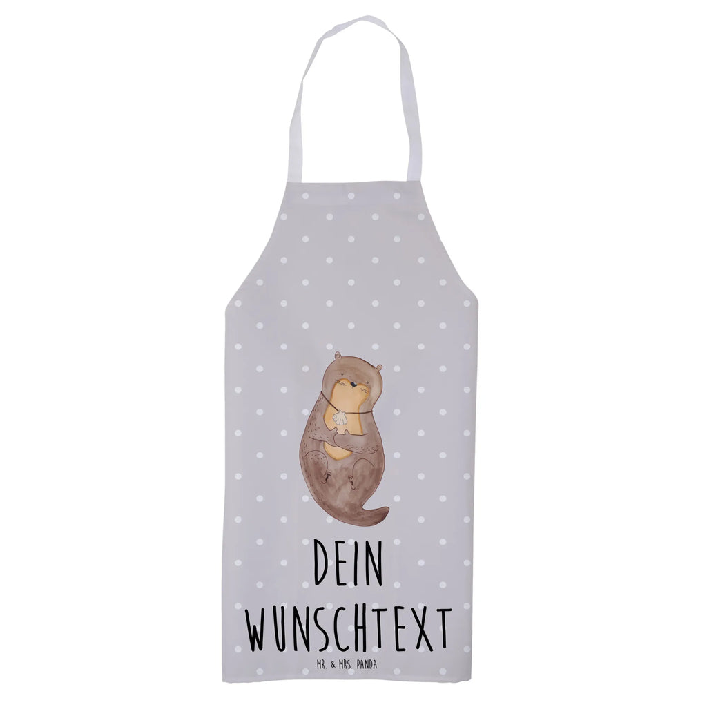 Personalized Cooking Apron otter shell otter, marten, sea otter, European otter, water mammal, aquatic animal, baby otter, predator, water, otter gifts, animal lover, gift ideas for animal lovers, animal, mammal, water animal, gifts for people in love, brooding, motivation, daydreaming, dreaming, otter love, office