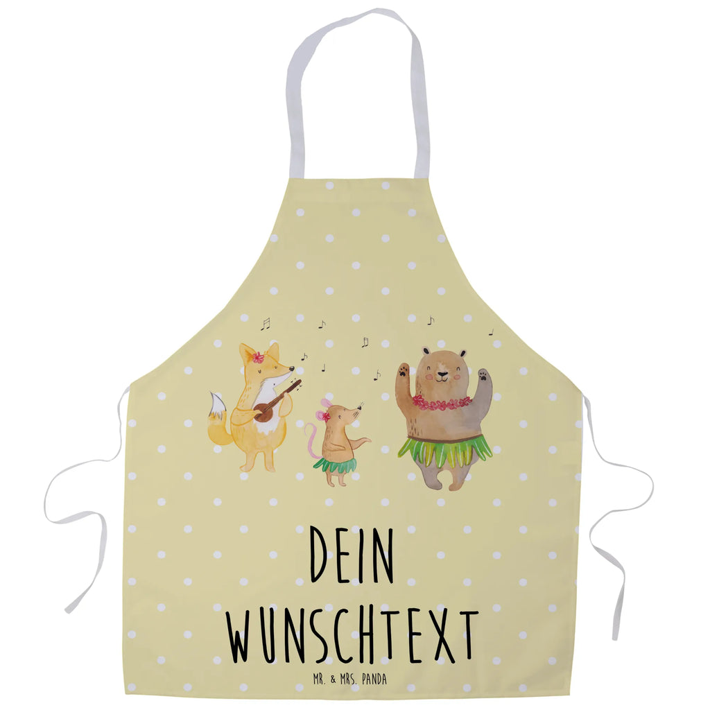 Personalized Cooking Apron forest animals Aloha small animals, cute, funny, cute animal motives, hand drawn, small world, funny sayings, good mood, happy, gifts, gift ideas, special gifts, animal lover, card, aloha, dancing, rabbit, laughter, music, hedgehog, life, forest, bear, forest animals