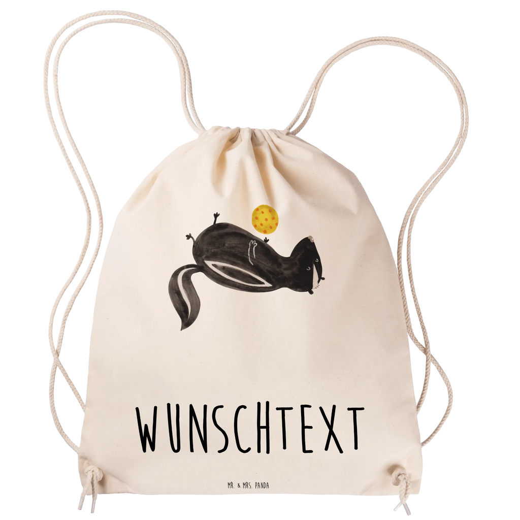 Personalized Sports Bag skunk ball Skunk, predator, stinker, stinky, playful, skunk, wild animal, wisdom