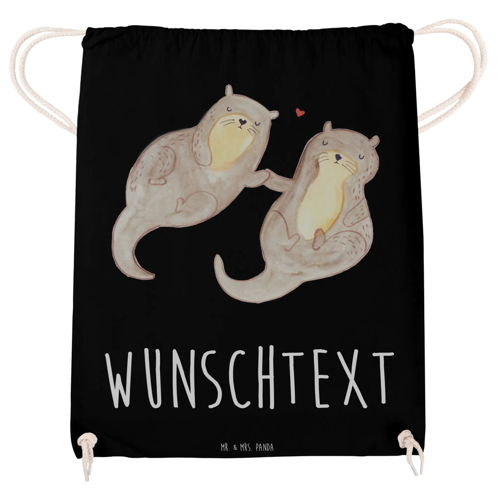 Personalized Sports Bag otter holding hands otter, marten, sea otter, European otter, water mammal, aquatic animal, baby otter, predator, water, otter gifts, animal lover, gift ideas for animal lovers, animal, mammal, water animal, gifts for people in love, Otter Sea Otter Lake Otter