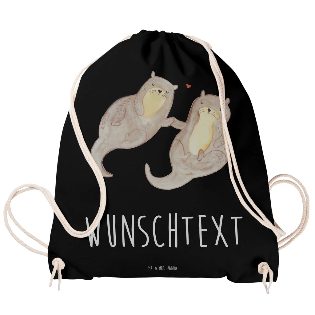 Personalized Sports Bag otter holding hands otter, marten, sea otter, European otter, water mammal, aquatic animal, baby otter, predator, water, otter gifts, animal lover, gift ideas for animal lovers, animal, mammal, water animal, gifts for people in love, Otter Sea Otter Lake Otter