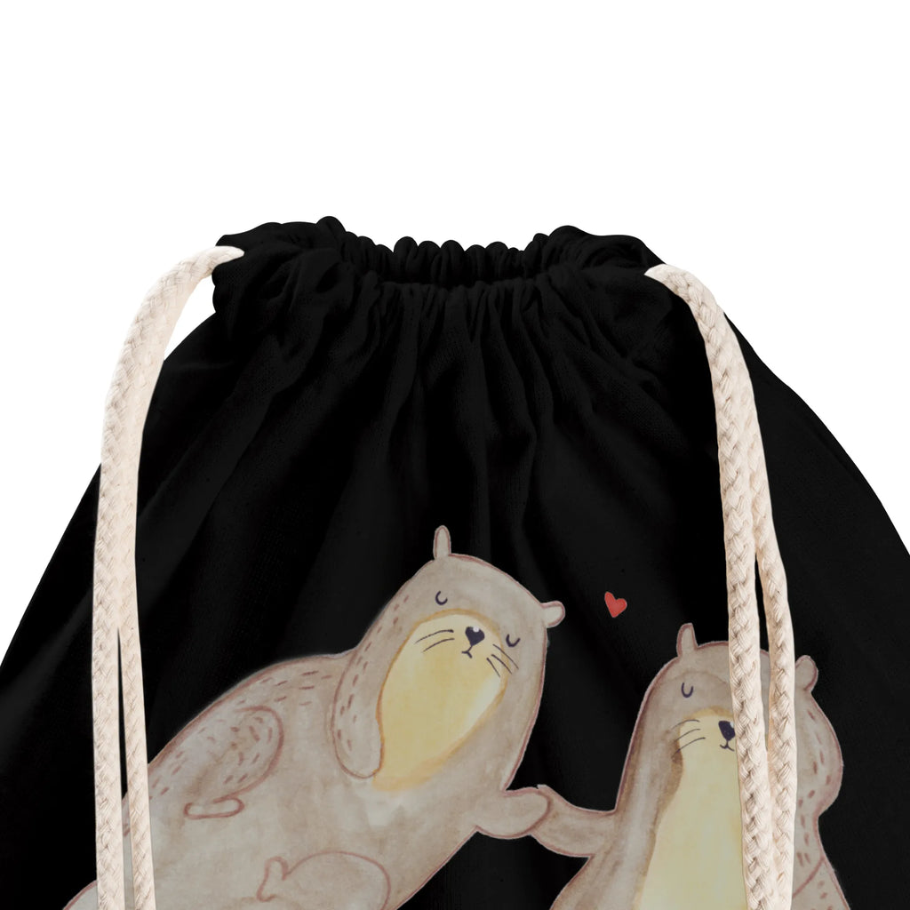 Personalized Sports Bag otter holding hands otter, marten, sea otter, European otter, water mammal, aquatic animal, baby otter, predator, water, otter gifts, animal lover, gift ideas for animal lovers, animal, mammal, water animal, gifts for people in love, Otter Sea Otter Lake Otter