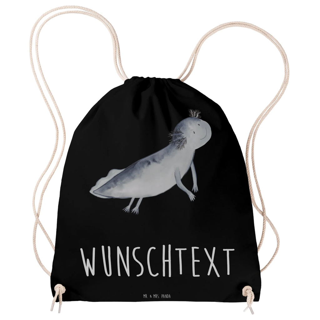 Personalized Sports Bag axolotl To swim Axolotl, Axelotl, marine animals, Mexican walking fish, salamander, solutions, problems, problem, amphibians, motivation, tail, axolot