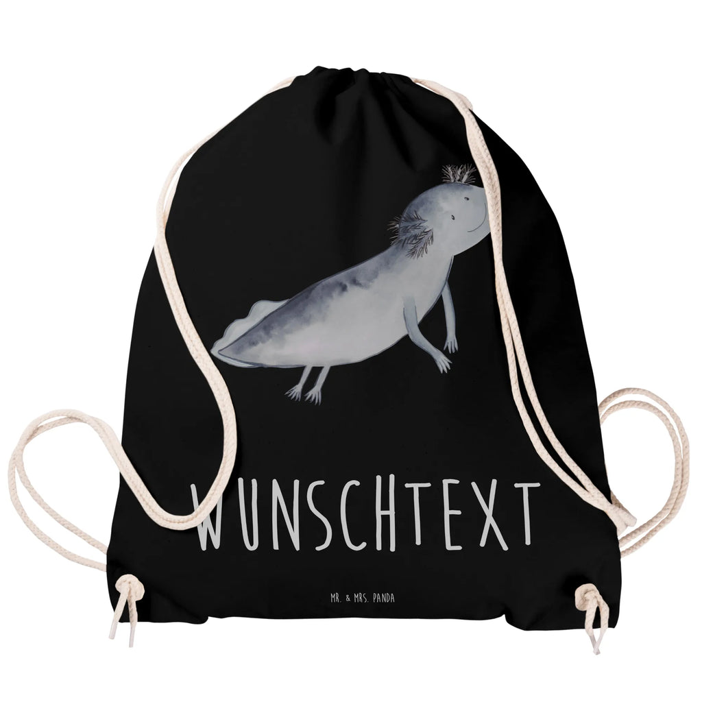 Personalized Sports Bag axolotl To swim Axolotl, Axelotl, marine animals, Mexican walking fish, salamander, solutions, problems, problem, amphibians, motivation, tail, axolot
