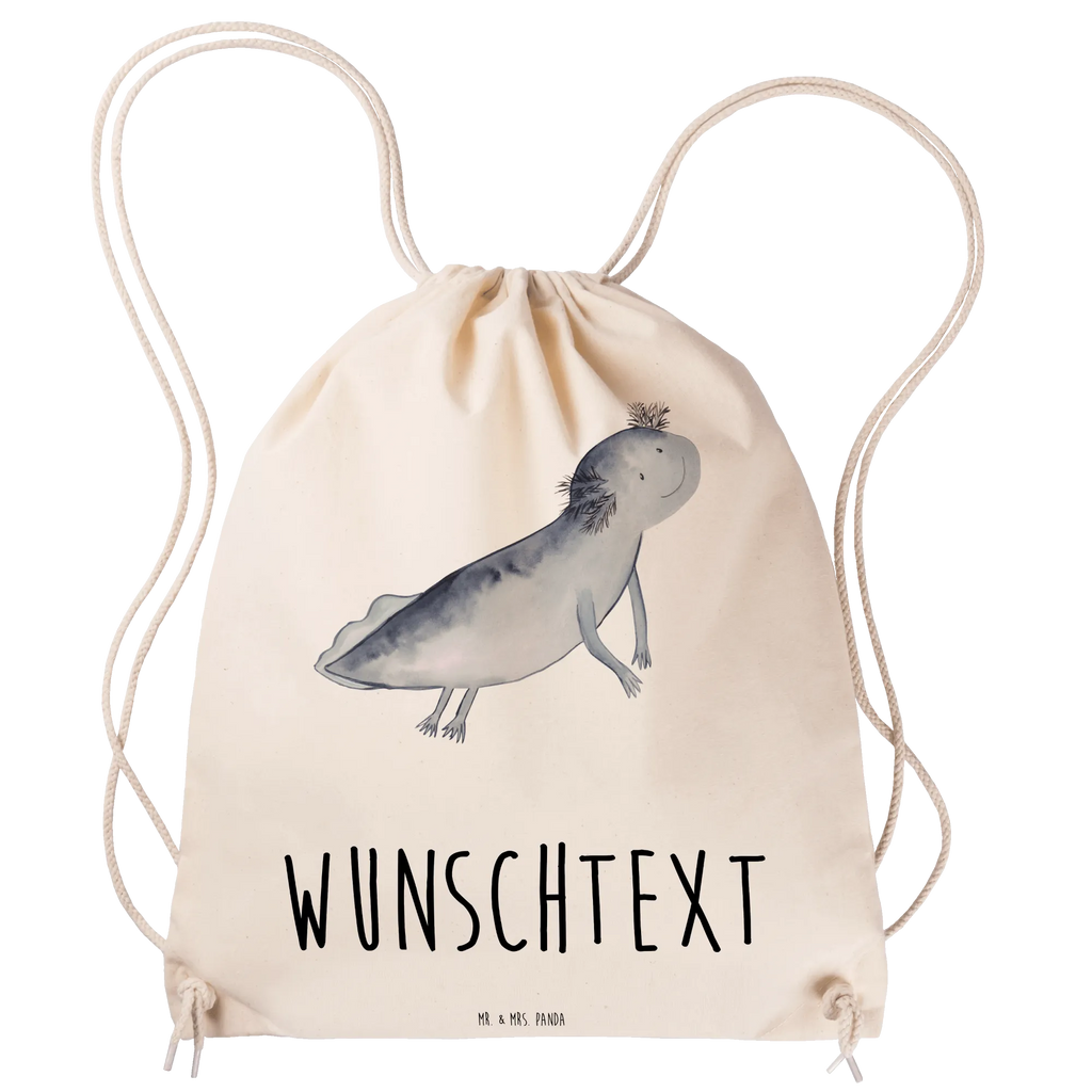 Personalized Sports Bag axolotl To swim Axolotl, Axelotl, marine animals, Mexican walking fish, salamander, solutions, problems, problem, amphibians, motivation, tail, axolot