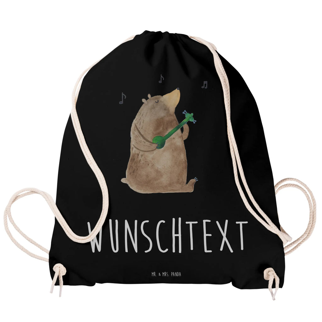 Spersonalizowana torba sportowa niedźwiedź Gitara Niedźwiedź, Miś, Pluszowy miś