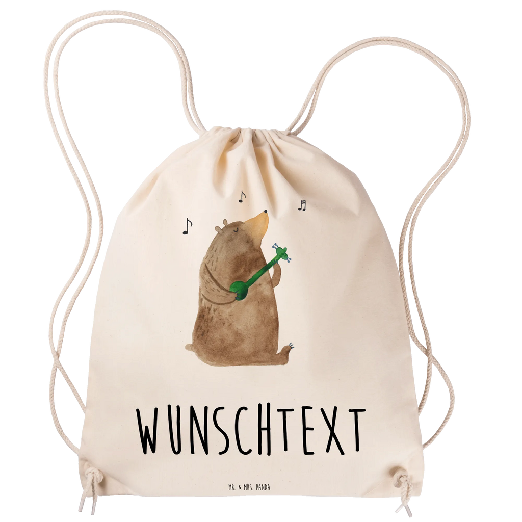 Spersonalizowana torba sportowa niedźwiedź Gitara Niedźwiedź, Miś, Pluszowy miś