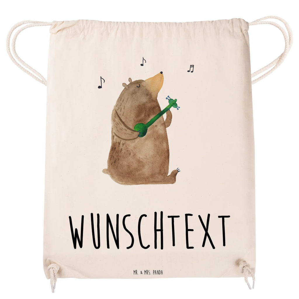 Spersonalizowana torba sportowa niedźwiedź Gitara Niedźwiedź, Miś, Pluszowy miś