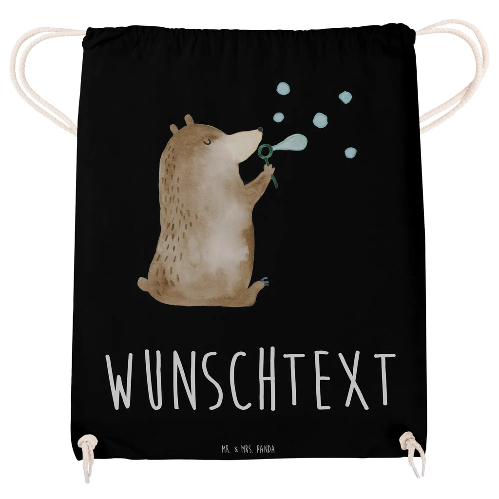 Personalized Sports Bag bear soap bubbles bear, teddy, teddy bear, cuddly toy, Soap Bubbles Bear Funny Being Happy Sad Happy