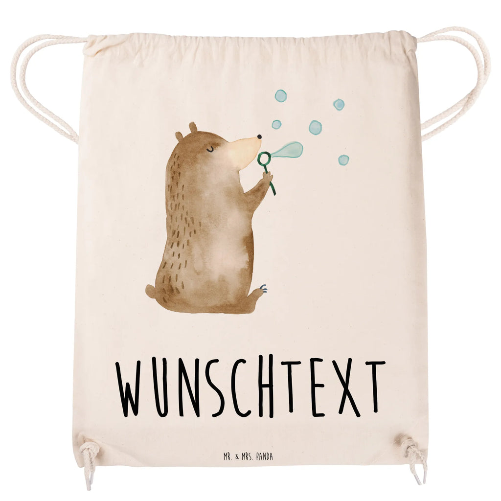 Personalized Sports Bag bear soap bubbles bear, teddy, teddy bear, cuddly toy, Soap Bubbles Bear Funny Being Happy Sad Happy