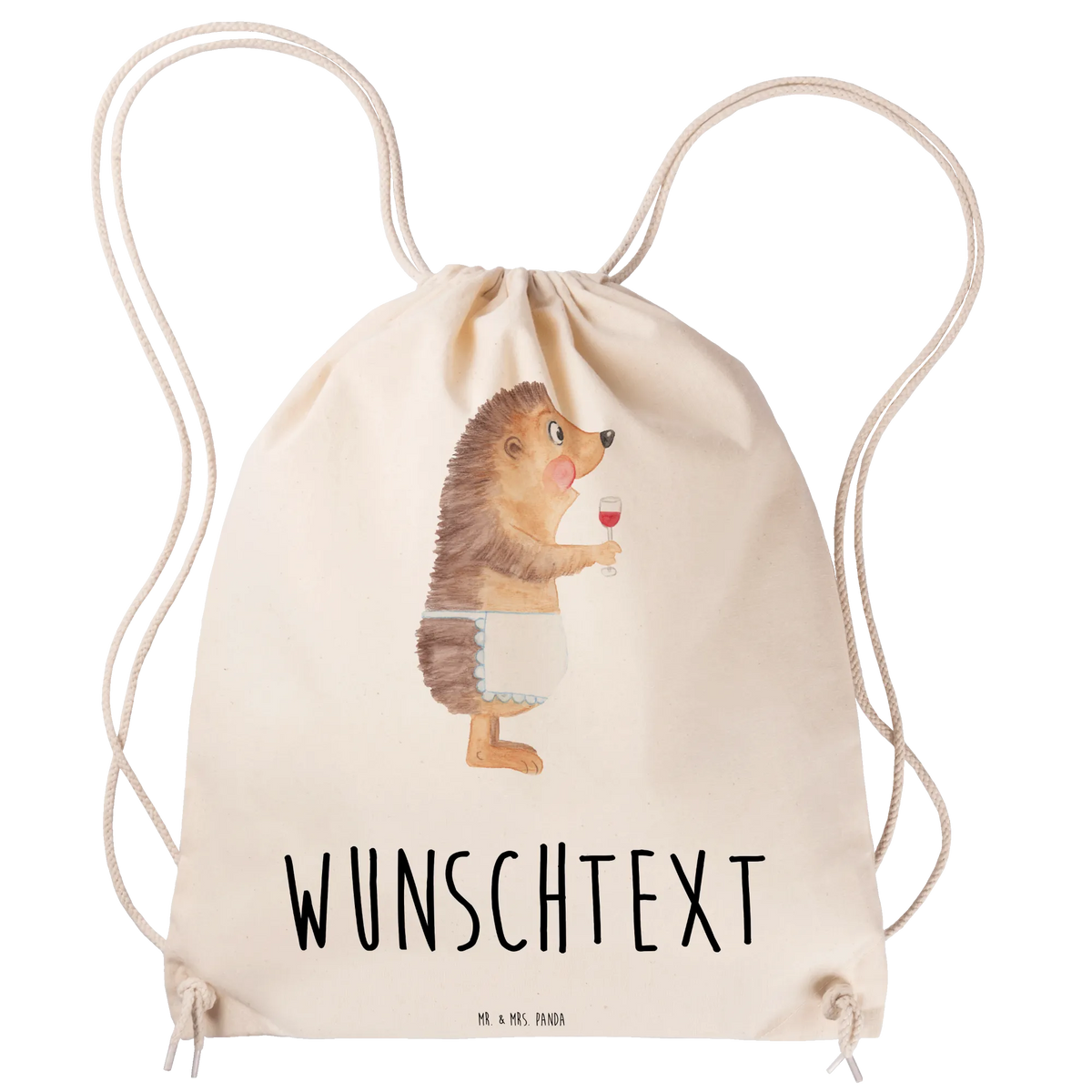 Personalized Sports Bag Hedgehog wine card, gift ideas, gifts, small animals, cute, cute animal motives, hand drawn, funny sayings, good mood, special gifts, animal lover, wine decoration, wine glass, wine saying, drinking wine, gift wine drinker, gift wine lover, red wine, white wine