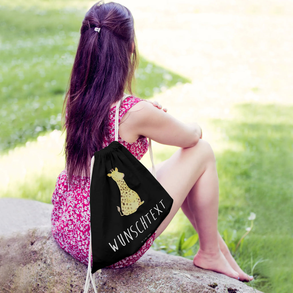 Spersonalizowana torba sportowa żyrafa Zadowolony Afryka, dzikie zwierzęta