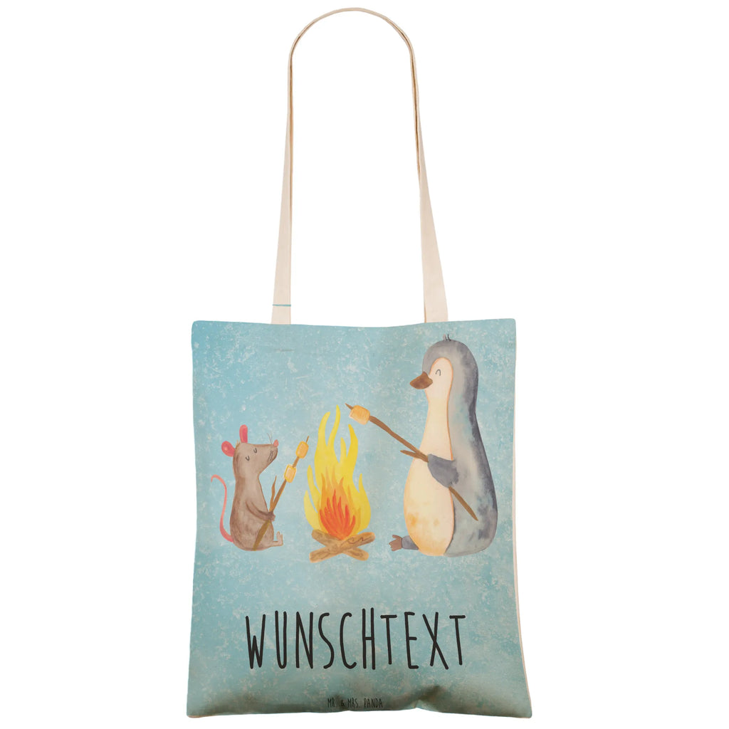 Personalizowana torba na zakupy pingwin ognisko Pinguin