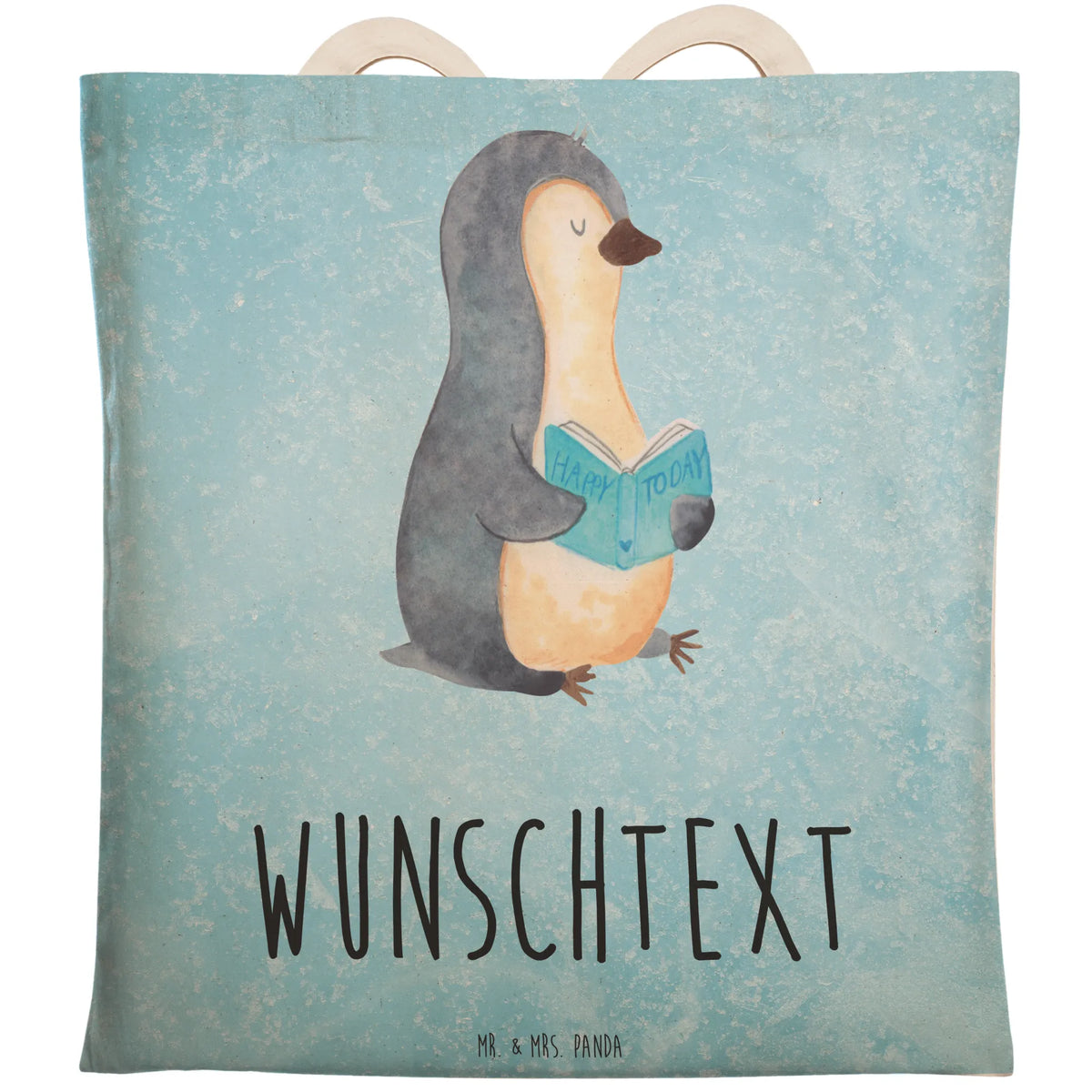Personalized Shopping Bag Penguin A book North Pole, Penguins, lazing around, bookworm, book, doing nothing, vacation, penguins, holidays, reading, leisure
