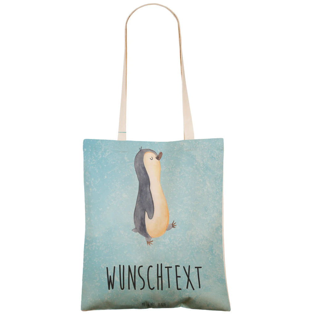 Personalized Shopping Bag Penguin march Penguin, North Pole, Winter, Penguins, penguin, sister, penguins, early riser, family, late riser, brother