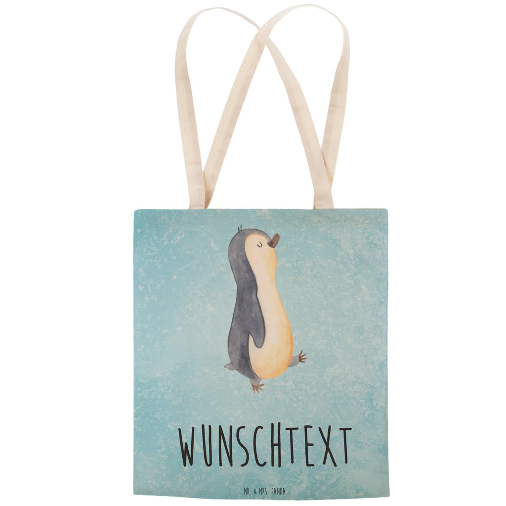 Personalized Shopping Bag Penguin march Penguin, North Pole, Winter, Penguins, penguin, sister, penguins, early riser, family, late riser, brother