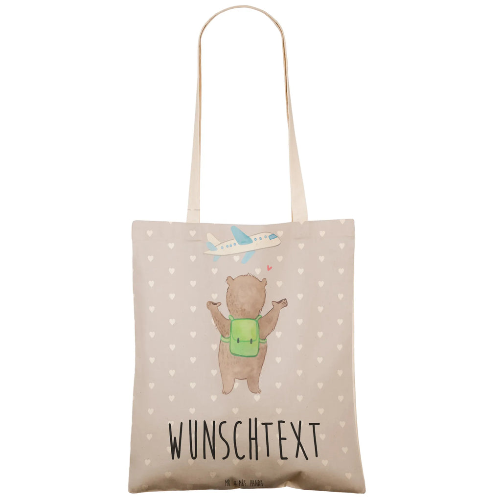 Personalizowana torba na zakupy niedźwiedź samolot Miłość, partner, przyjaciel, przyjaciółka, mąż, żona, wesele, zaręczyny, prośba o rękę, prezent miłosny, rocznica, dzień ślubu