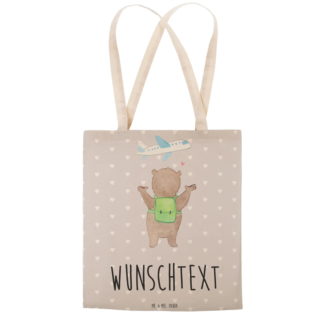 Personalizowana torba na zakupy niedźwiedź samolot Miłość, partner, przyjaciel, przyjaciółka, mąż, żona, wesele, zaręczyny, prośba o rękę, prezent miłosny, rocznica, dzień ślubu