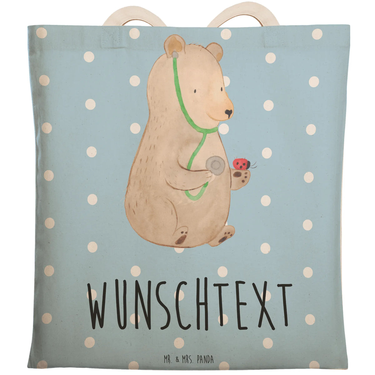 Personalized Shopping Bag bear Physician teddy bear, cuddly toy, Doctor