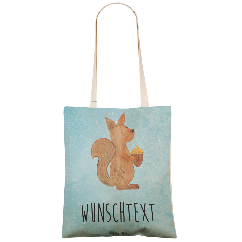 Personalized Shopping Bag Squirrel Christmas Winter, Christmas, Christmas time, snow, Christmas Theme, Merry Christmas, Xmas, New Year, Bird, Happy New Year, Christmas Greeting