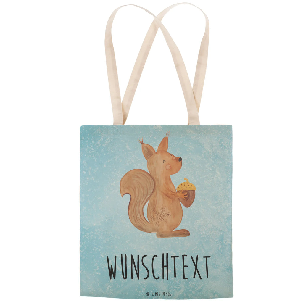 Personalized Shopping Bag Squirrel Christmas Winter, Christmas, Christmas time, snow, Christmas Theme, Merry Christmas, Xmas, New Year, Bird, Happy New Year, Christmas Greeting
