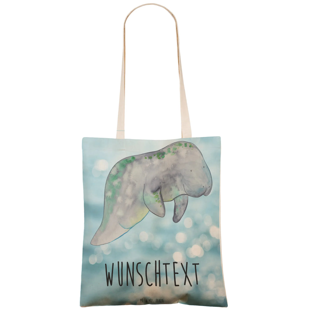 Personalized Shopping Bag manatee Relax Seafood, aquatic animals, ocean, sea, fish, shells, corals, reef, whale, narwhal, sea urchin, lobster, platypus, turtle, manatee, crocodile, orca, shrimp, gifts for seafood lovers, water world, underwater animals, underwater world, vacation, deep sea, seafood fans, gift ideas, seafood decoration, seafood posters, diet mania, sugar, manatees, sweets, food, losing weight, diet