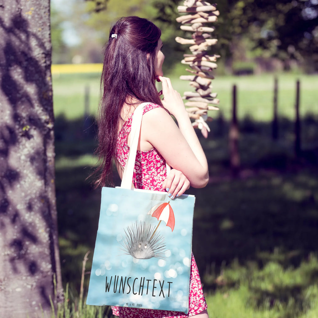 Personalizowana torba na zakupy Jeżowiec Zwierzeta morskie, Morze, Wakacje