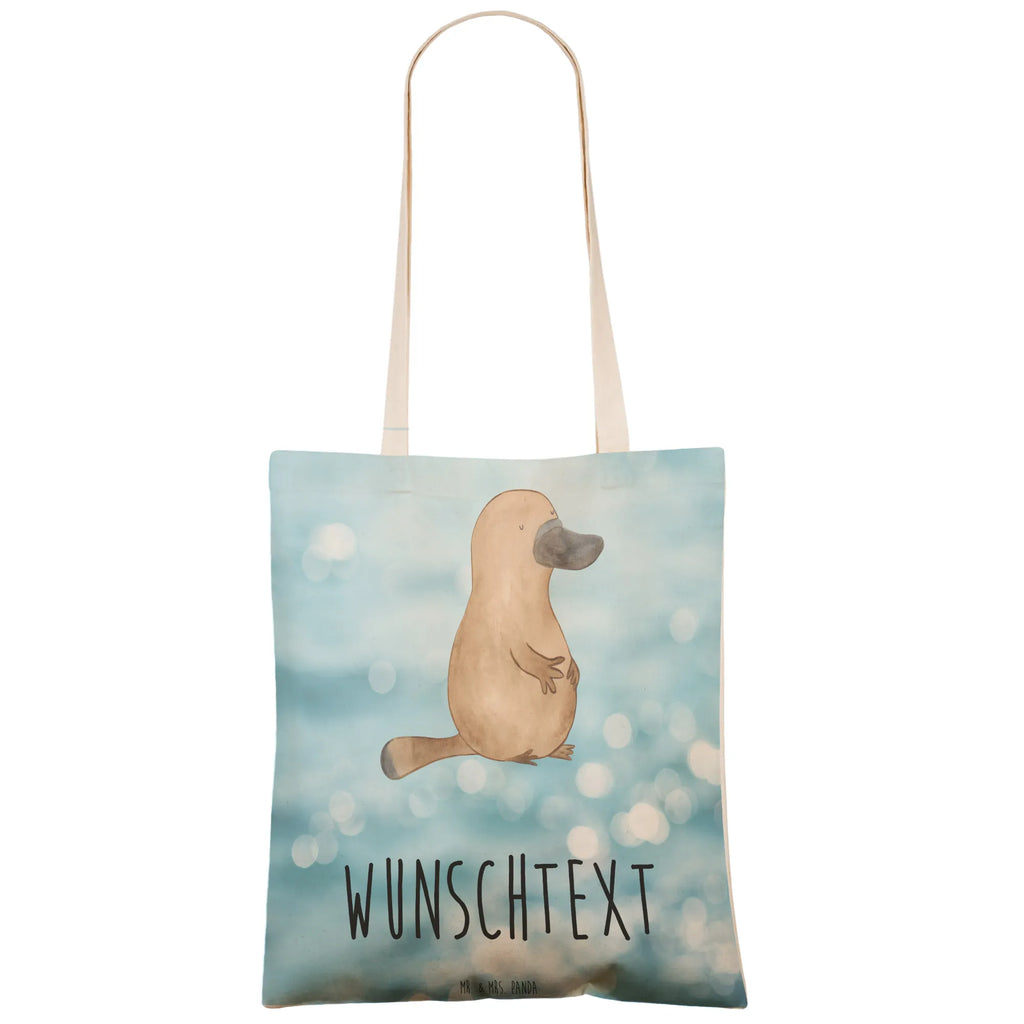 Personalizowana torba na zakupy dziobak Odwaga Zwierzeta morskie, Morze, Wakacje