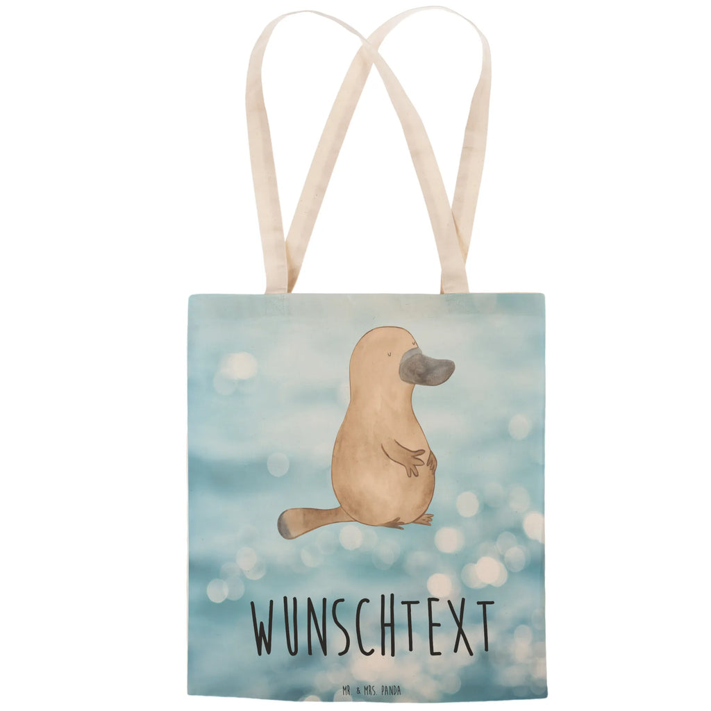 Personalizowana torba na zakupy dziobak Odwaga Zwierzeta morskie, Morze, Wakacje