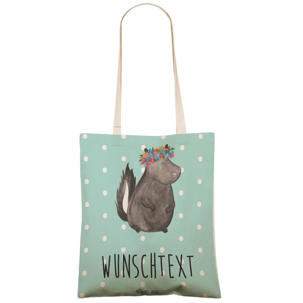 Personalized Shopping Bag skunk Girl Skunk, Stinky, Love, Yoga, Laugh, Live, Wild animal, Predator, Namaste, Stinker