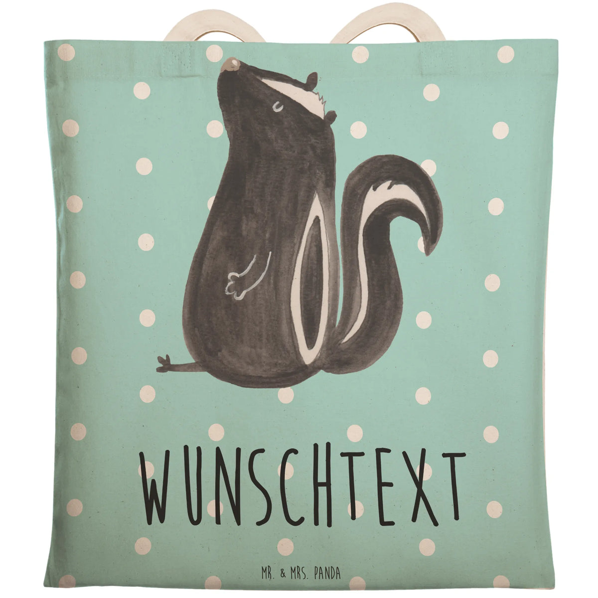 Personalized Shopping Bag skunk Sit Skunk, law, stinky, skunk, know-it-all, wild animal, slogan, office, predator, stinker