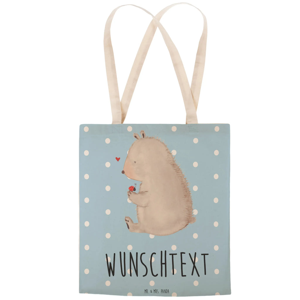 Personalized Shopping Bag bear ladybug bear, teddy, teddy bear, cuddly toy, freedom, ladybird, life is beautiful, motivation, love