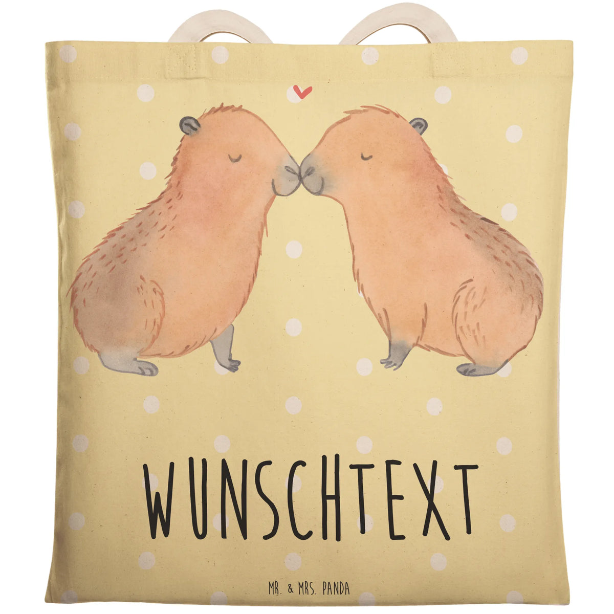 Personalized Shopping Bag Capybara love small animals, cute, funny, cute animal motives, hand drawn, small world, funny sayings, good mood, happy, gifts, gift ideas, special gifts, animal lover, card