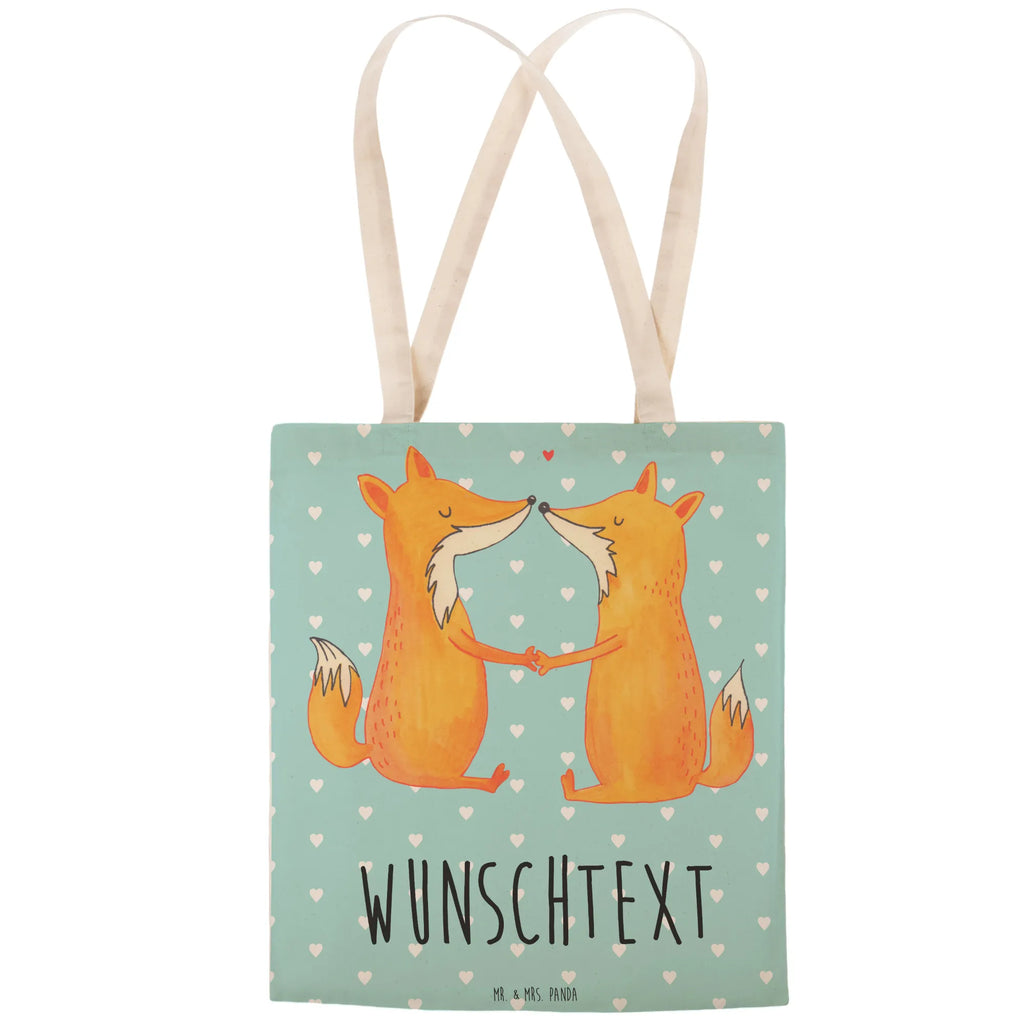 Personalized Shopping Bag foxes Love fox, foxes, forest wildlife, clever as a fox, animal lover, love, marriage, lovers, couple, proof of love, fiancée, husband, wife, partner, boyfriend, girlfriend