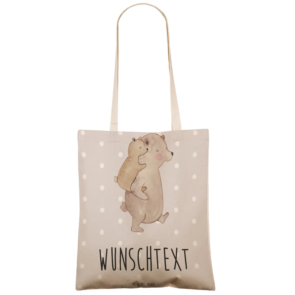 Personalizowana torba na zakupy Tata Niedźwiedź Rodzina, Dzień Ojca, Dzień Matki, brat, siostra, mama, tata, babcia, dziadek