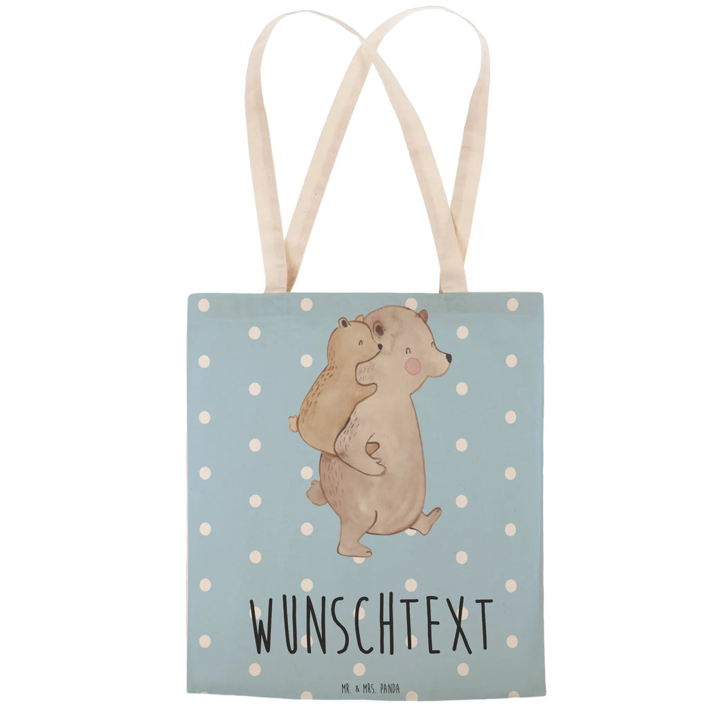 Personalizowana torba na zakupy Tata Niedźwiedź Rodzina, Dzień Ojca, Dzień Matki, brat, siostra, mama, tata, babcia, dziadek