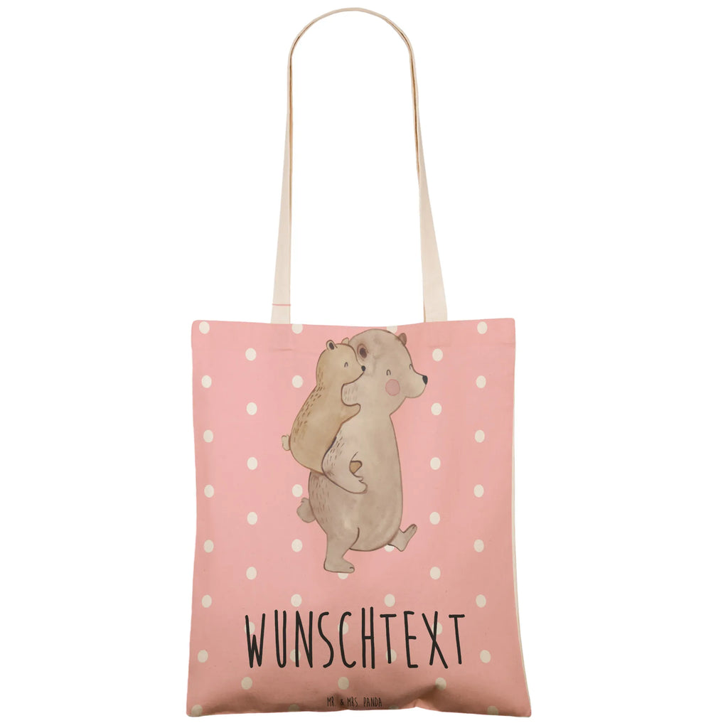 Personalizowana torba na zakupy Tata Niedźwiedź Rodzina, Dzień Ojca, Dzień Matki, brat, siostra, mama, tata, babcia, dziadek